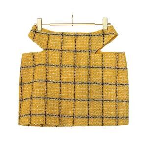 Cady Tweed Skirt - Yellow - XS